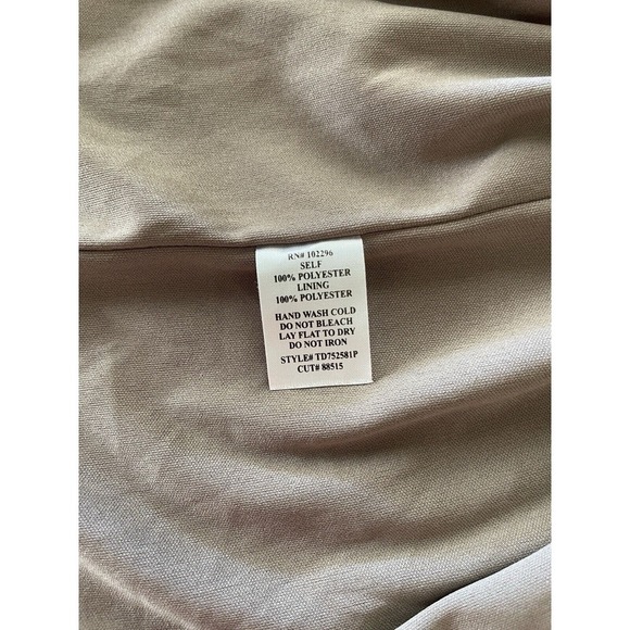 CONNECTED APPAREL Stone Metallic Side Slit Maxi Dress Petite Size 8P NWT $89 - Picture 4 of 4